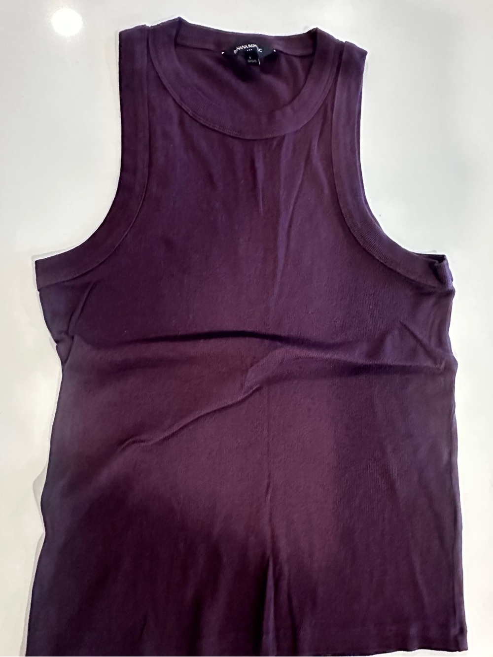 Banana Republic Ribbed Sleeveless Tank - Plum
